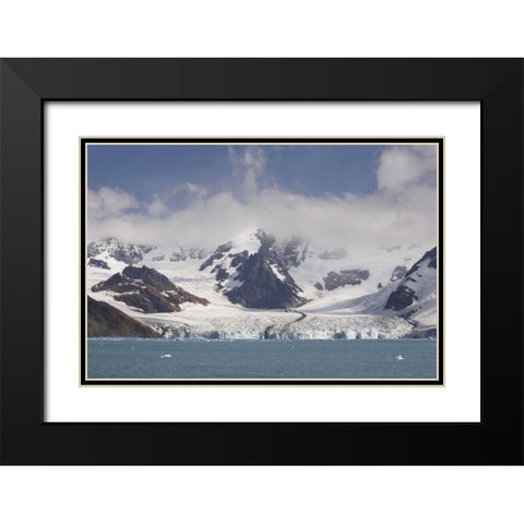 Antarctica, Royal Bay Weddell Glacier Black Modern Wood Framed Art Print with Double Matting by Grall, Don