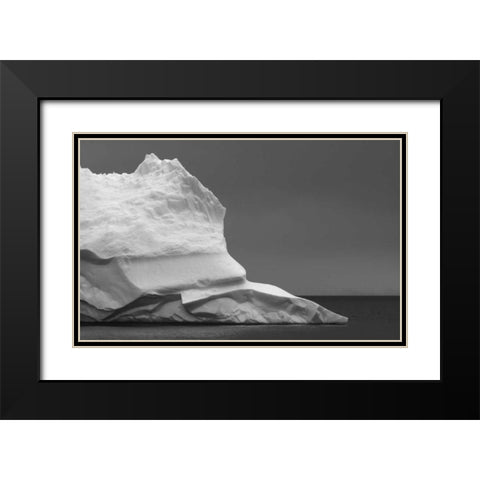 Antarctica Iceberg in Weddell Sea Black Modern Wood Framed Art Print with Double Matting by Young, Bill