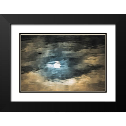 Floating ice on South Atlantic Ocean-Antarctica Black Modern Wood Framed Art Print with Double Matting by Su, Keren