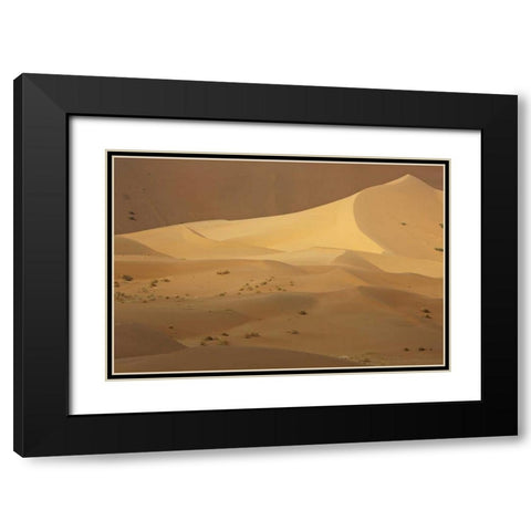 China, Badain Jaran Desert Contrasts in desert Black Modern Wood Framed Art Print with Double Matting by Anon, Ellen