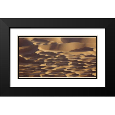 China, Badain Jaran Desert Desert patterns Black Modern Wood Framed Art Print with Double Matting by Anon, Ellen