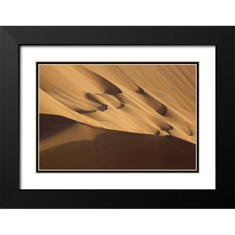 China, Badain Jaran Desert Desert scenic Black Modern Wood Framed Art Print with Double Matting by Anon, Ellen