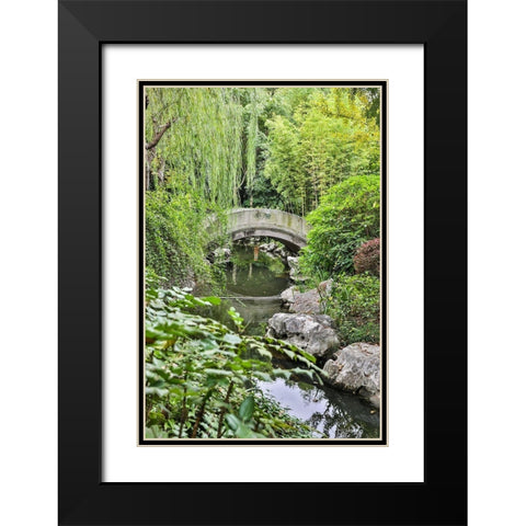 Asia-China-Zhujiajiao (Venice of the East) Black Modern Wood Framed Art Print with Double Matting by Looney, Hollice