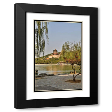 Asia-China-Beijing-Summer Palace of Empress Cixi Black Modern Wood Framed Art Print with Double Matting by Looney, Hollice