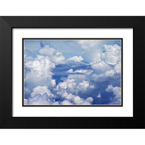 Aerial view of clouds-China Black Modern Wood Framed Art Print with Double Matting by Su, Keren