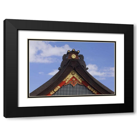 Japan, Kyoto Fushimi-Inari-Taisha Shrine roof Black Modern Wood Framed Art Print with Double Matting by Flaherty, Dennis