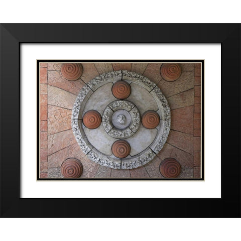 Japan, Ikoma Art display inside train station Black Modern Wood Framed Art Print with Double Matting by Flaherty, Dennis