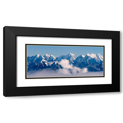 The Himalayas Range above clouds-Nepal Black Modern Wood Framed Art Print with Double Matting by Su, Keren