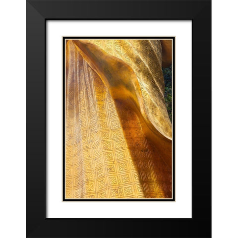 Thailand-Chonburi Province-Khao Sam Muk Shrine Statue of the Goddess Sam Muk  Black Modern Wood Framed Art Print with Double Matting by Haseltine, Tom