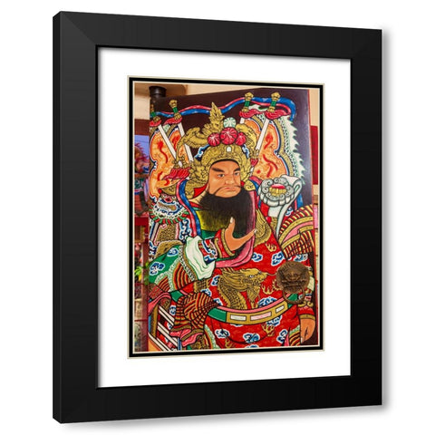 Pung Tao Gong Ancestral Temple- Chiang Mai- Thailand Black Modern Wood Framed Art Print with Double Matting by Haseltine, Tom