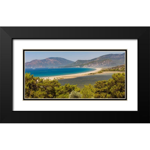 Iztuzu Beach Dalyan-Mugla-Turkey Black Modern Wood Framed Art Print with Double Matting by Kabas, Ali