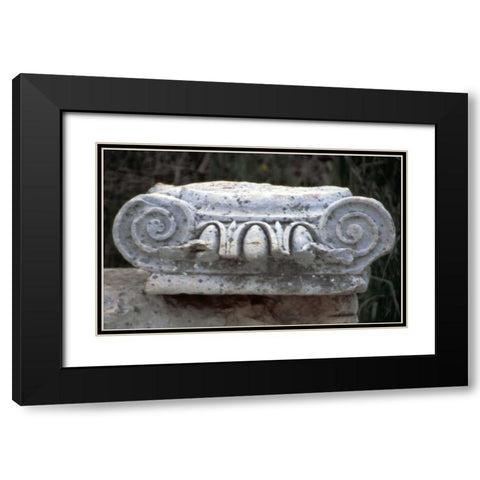 Turkey, Ephesus Roman Ionic column fragment Black Modern Wood Framed Art Print with Double Matting by Noble Gardner, Nancy