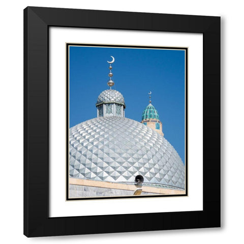 The new Sulaiman Too Mosque City Osh in the Fergana Valley Black Modern Wood Framed Art Print with Double Matting by Zwick, Martin