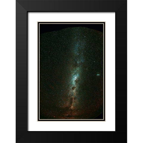 Milky Way seen from Ohau-Mackenzie Country-Canterbury Black Modern Wood Framed Art Print with Double Matting by Wall, David