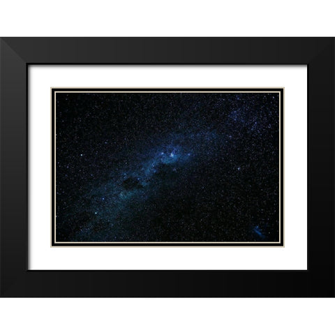 Milky Way seen from Ohau-Mackenzie Country-Canterbury Black Modern Wood Framed Art Print with Double Matting by Wall, David