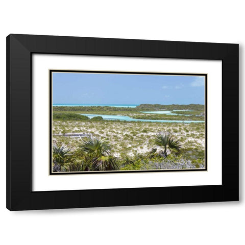 Bahamas, Exuma Island Shroud Cay scenic Black Modern Wood Framed Art Print with Double Matting by Paulson, Don
