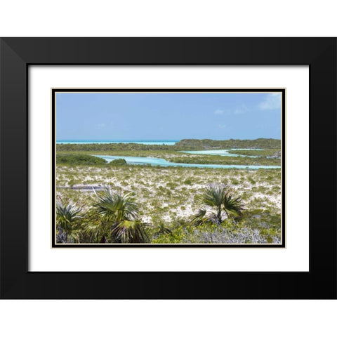 Bahamas, Exuma Island Shroud Cay scenic Black Modern Wood Framed Art Print with Double Matting by Paulson, Don