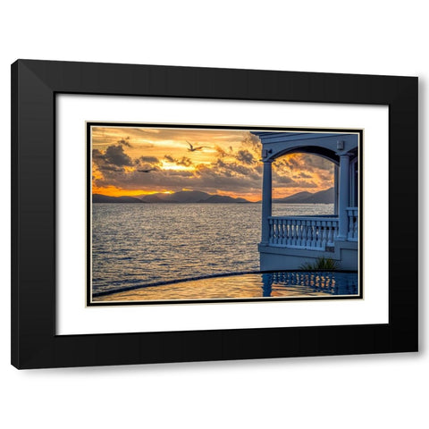 West Indies-US Virgin Islands-St Thomas Black Modern Wood Framed Art Print with Double Matting by Looney, Hollice
