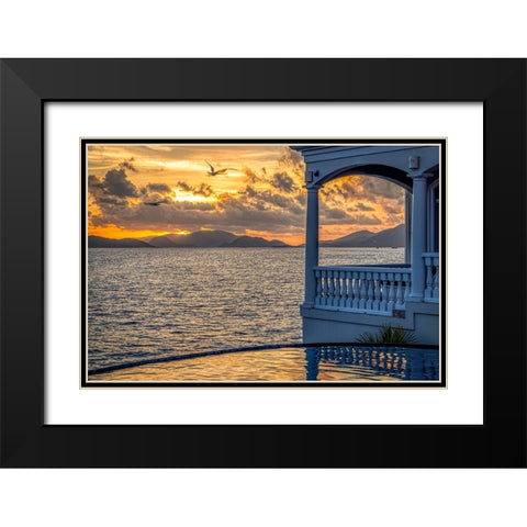 West Indies-US Virgin Islands-St Thomas Black Modern Wood Framed Art Print with Double Matting by Looney, Hollice