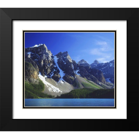 Canada, Alberta, Banff NP, Moraine Lake Black Modern Wood Framed Art Print with Double Matting by Talbot Frank, Christopher