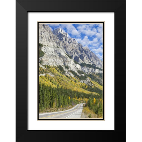 Canada, Alberta, Jasper NP The Icefields Parkway Black Modern Wood Framed Art Print with Double Matting by Paulson, Don