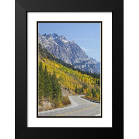 Canada, Alberta, Jasper NP The Icefields Parkway Black Modern Wood Framed Art Print with Double Matting by Paulson, Don