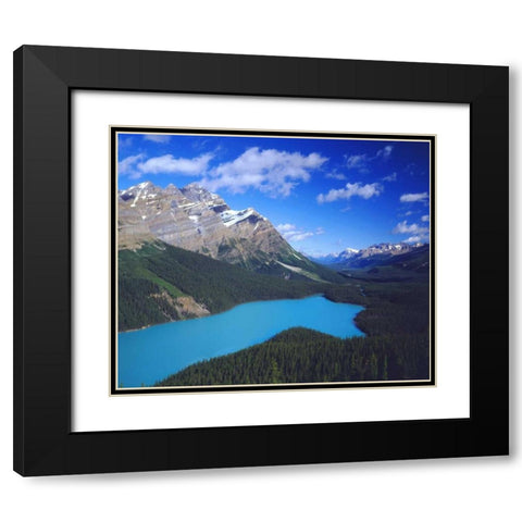Canada, Alberta, Banff NP A glacier-fed lake Black Modern Wood Framed Art Print with Double Matting by Talbot Frank, Christopher