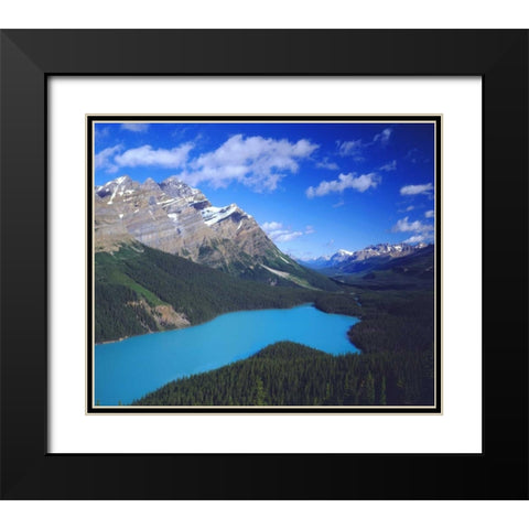 Canada, Alberta, Banff NP A glacier-fed lake Black Modern Wood Framed Art Print with Double Matting by Talbot Frank, Christopher