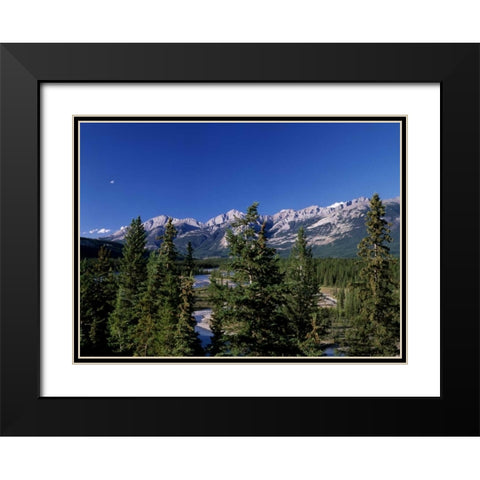 Canada, Alberta, Jasper NP Black Modern Wood Framed Art Print with Double Matting by Grandmaison, Mike