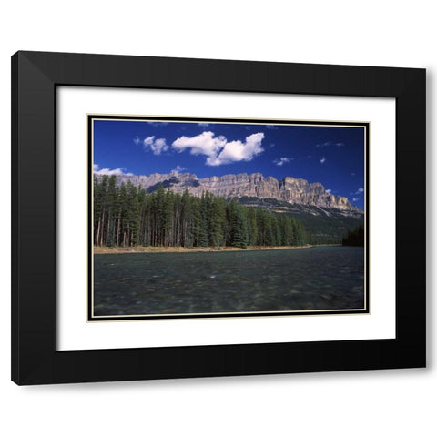 Canada, Alberta, Bow valley in Banff NP Black Modern Wood Framed Art Print with Double Matting by Grandmaison, Mike
