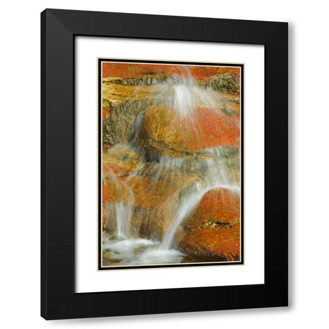 Canada, Alberta, Stream in Red Rock Canyon Black Modern Wood Framed Art Print with Double Matting by Grandmaison, Mike
