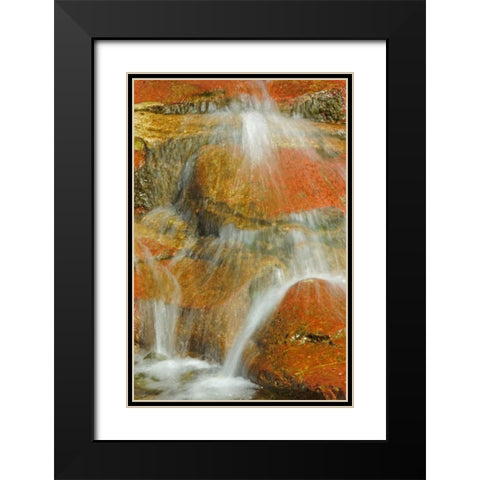 Canada, Alberta, Stream in Red Rock Canyon Black Modern Wood Framed Art Print with Double Matting by Grandmaison, Mike