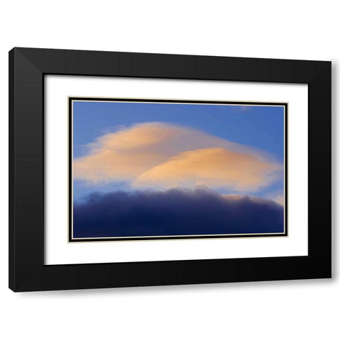 Canada, Alberta, Jasper NP Clouds at sunset Black Modern Wood Framed Art Print with Double Matting by Grandmaison, Mike