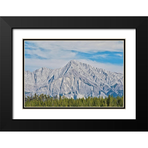 Canada-Alberta-Banff National Park Mount Ishbel landscape Black Modern Wood Framed Art Print with Double Matting by Jaynes Gallery