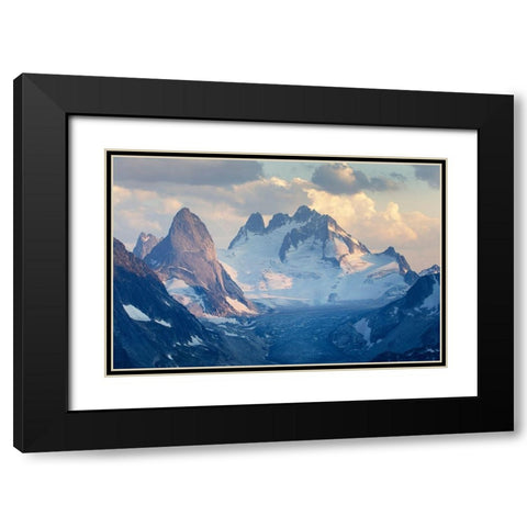Bugaboo Spire-Howser Towers-Vowell Glacier Bugaboo Provincial Park Purcell Mountains Black Modern Wood Framed Art Print with Double Matting by Majchrowicz, Alan