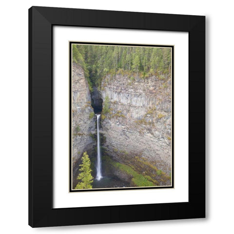 Canada, BC, Wells Gray PP Spahats Falls Black Modern Wood Framed Art Print with Double Matting by Paulson, Don