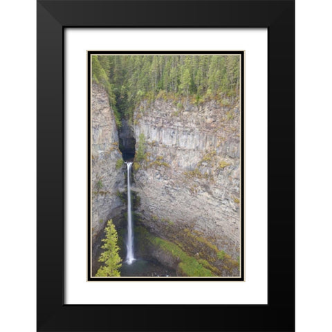 Canada, BC, Wells Gray PP Spahats Falls Black Modern Wood Framed Art Print with Double Matting by Paulson, Don