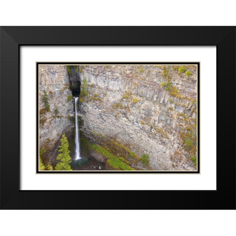 Canada, BC, Wells Gray PP Spahats Falls Black Modern Wood Framed Art Print with Double Matting by Paulson, Don