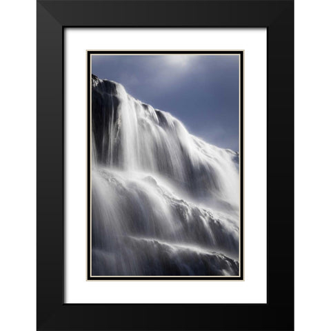 Canada, BC, Wells Gray PP Dawson Falls Black Modern Wood Framed Art Print with Double Matting by Paulson, Don