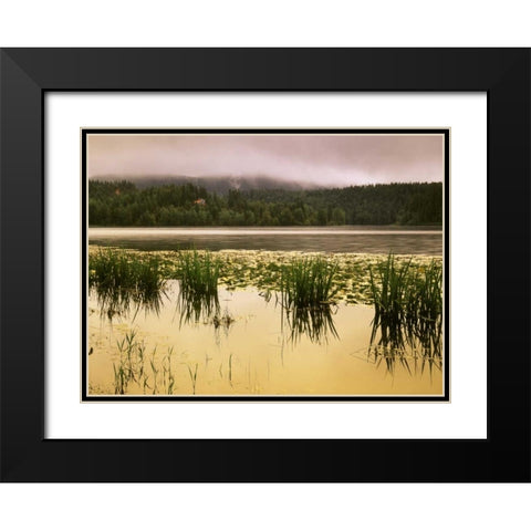 Canada, British Columbia, Clearwater, Dutch Lake Black Modern Wood Framed Art Print with Double Matting by Grandmaison, Mike