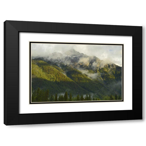 Canada, BC, Mt Robson PP Mountain landscape Black Modern Wood Framed Art Print with Double Matting by Grandmaison, Mike