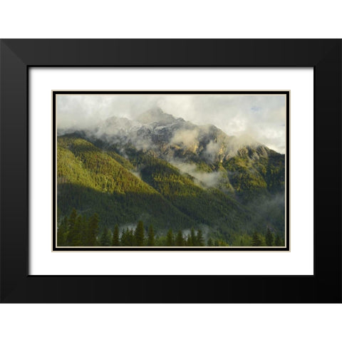 Canada, BC, Mt Robson PP Mountain landscape Black Modern Wood Framed Art Print with Double Matting by Grandmaison, Mike