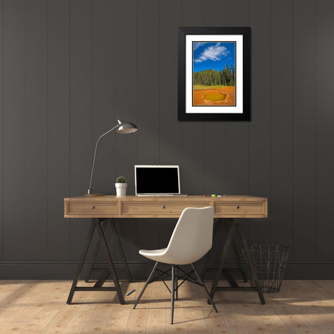 Canada-British Columbia-Kootenay National Park Iron-rich Paint Pots mineral springs stain ground Black Modern Wood Framed Art Print with Double Matting by Jaynes Gallery