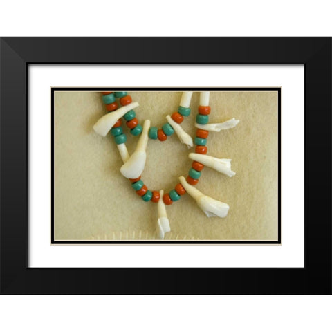 Canada, Manitoba, Churchill, Inuit necklace Black Modern Wood Framed Art Print with Double Matting by Kaveney, Wendy