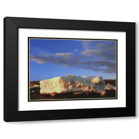 Canada, Churchill, ice floe in Hudson Bay Black Modern Wood Framed Art Print with Double Matting by Grandmaison, Mike