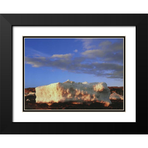 Canada, Churchill, ice floe in Hudson Bay Black Modern Wood Framed Art Print with Double Matting by Grandmaison, Mike