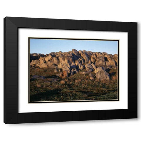 Canada, Manitoba, Churchill, rock formation Black Modern Wood Framed Art Print with Double Matting by Grandmaison, Mike