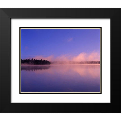 Canada, Manitoba, Childs Lake at Duck Mountain PP Black Modern Wood Framed Art Print with Double Matting by Grandmaison, Mike