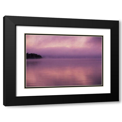 Canada, Manitoba, Childs Lake at Duck Mountain PP Black Modern Wood Framed Art Print with Double Matting by Grandmaison, Mike