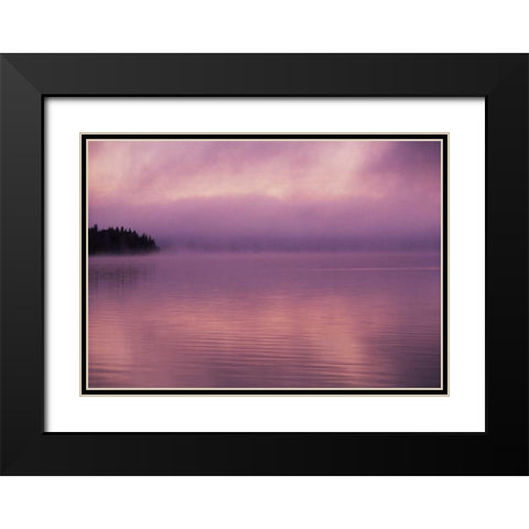 Canada, Manitoba, Childs Lake at Duck Mountain PP Black Modern Wood Framed Art Print with Double Matting by Grandmaison, Mike